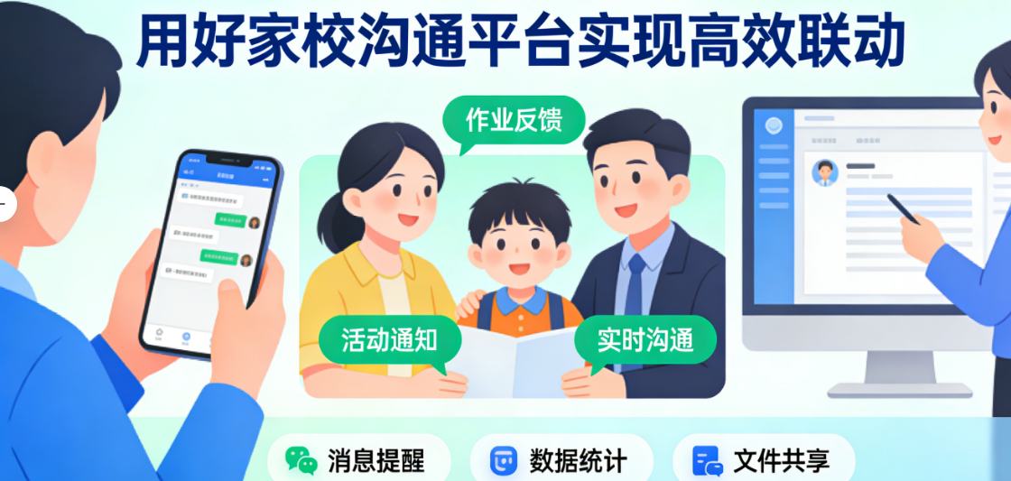 告别家校沟通少！用好家校沟通平台实现高效联动