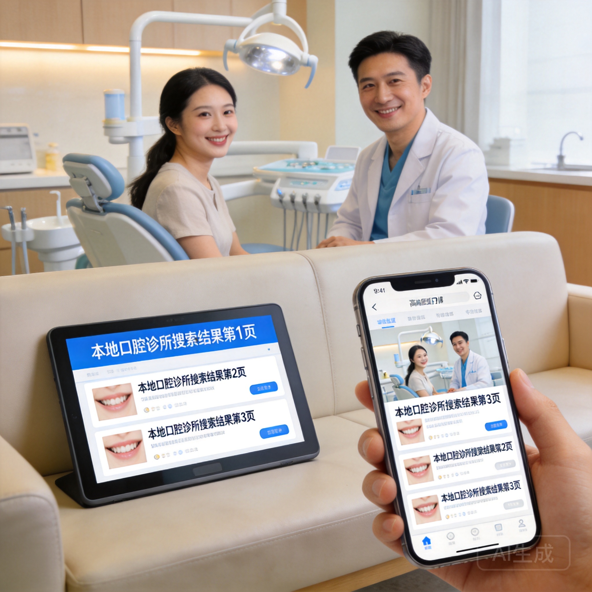 高客单价医美口腔诊所想稳占同区域前三页搜索？温和的geo优化合规医疗关键词布局+真实评价标签策略先记牢