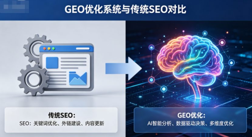 GEO优化系统与传统SEO区别，AI时代该如何选优化方式